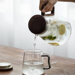Carafe verre avec bouchon